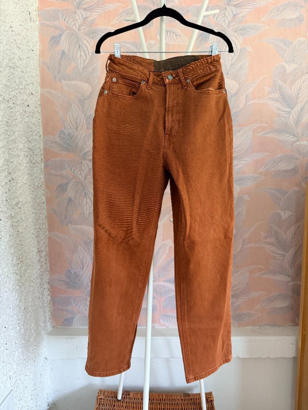 Everlane High Rise Jeans Rust Terracotta